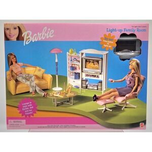 1999 Barbie Light-Up Family Room 67553 NEW IN BOX